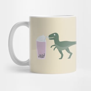 Boba Drinking T-Rex Mug